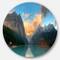 Designart - Lake Louise Sunrise Banff Park' Seascape Metal Artwork